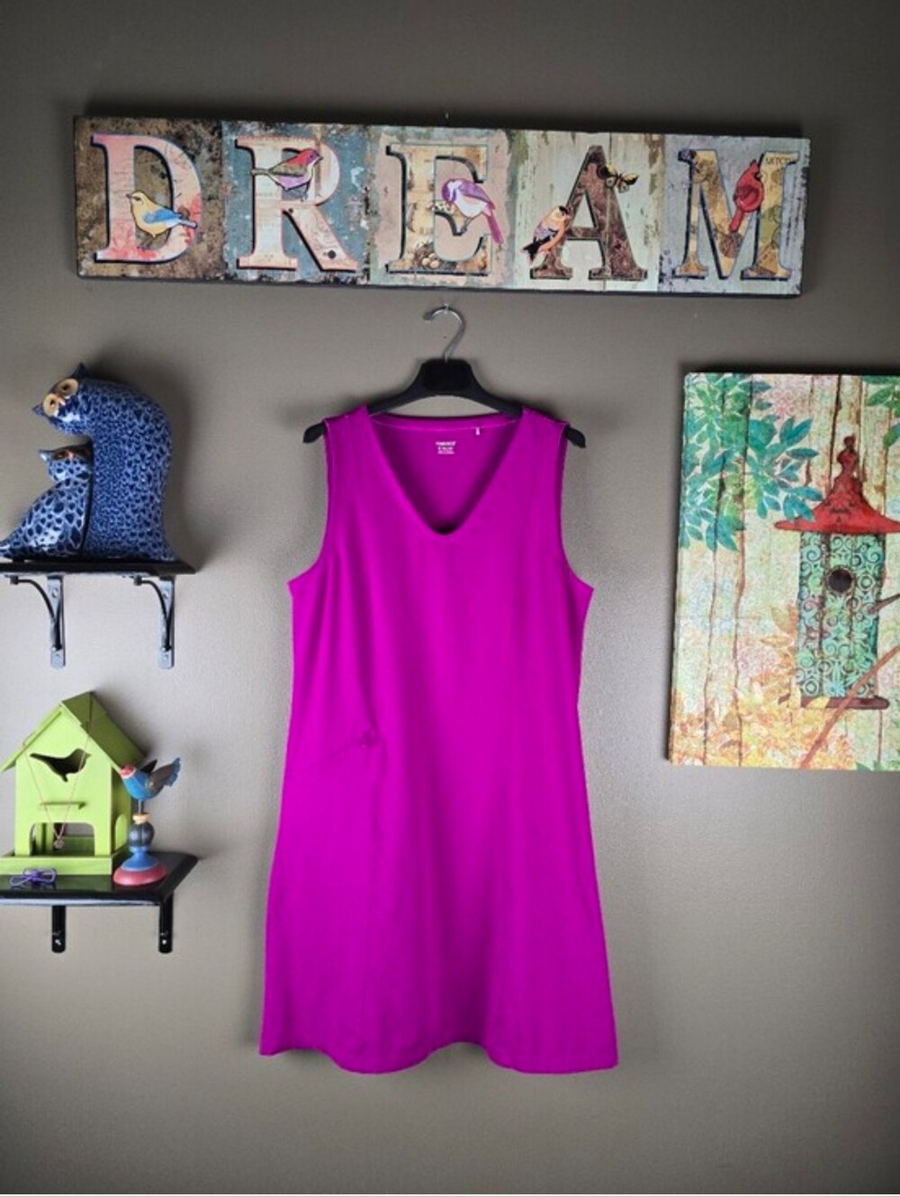 Toad&Co. Magenta Tech Tomboy Sleeveless Dress XL